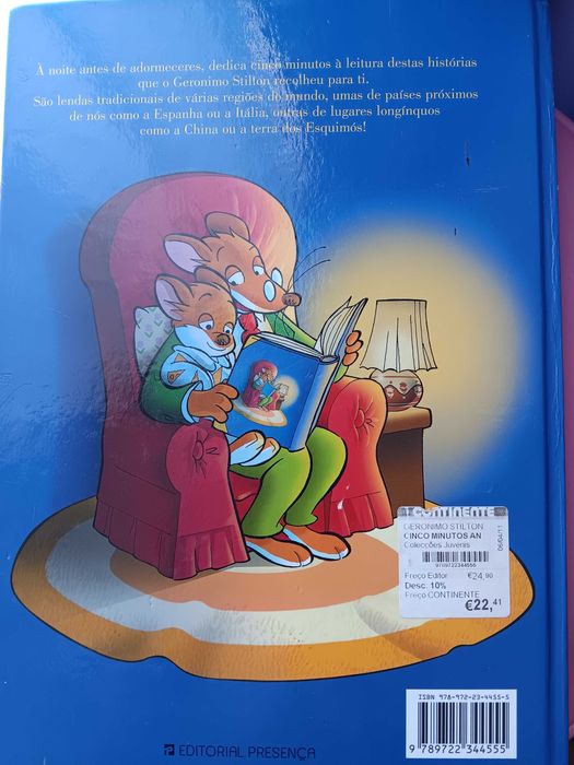 Livro Cinco Minutos antes de Adormecer 6-10 anos