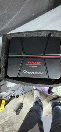 Amplificador de dois canais para subwoofer Pioneer 500w bom estado
