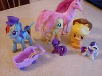 Kucyki my little pony latająca Rainbow Dash, fluttershy, rarity zestaw