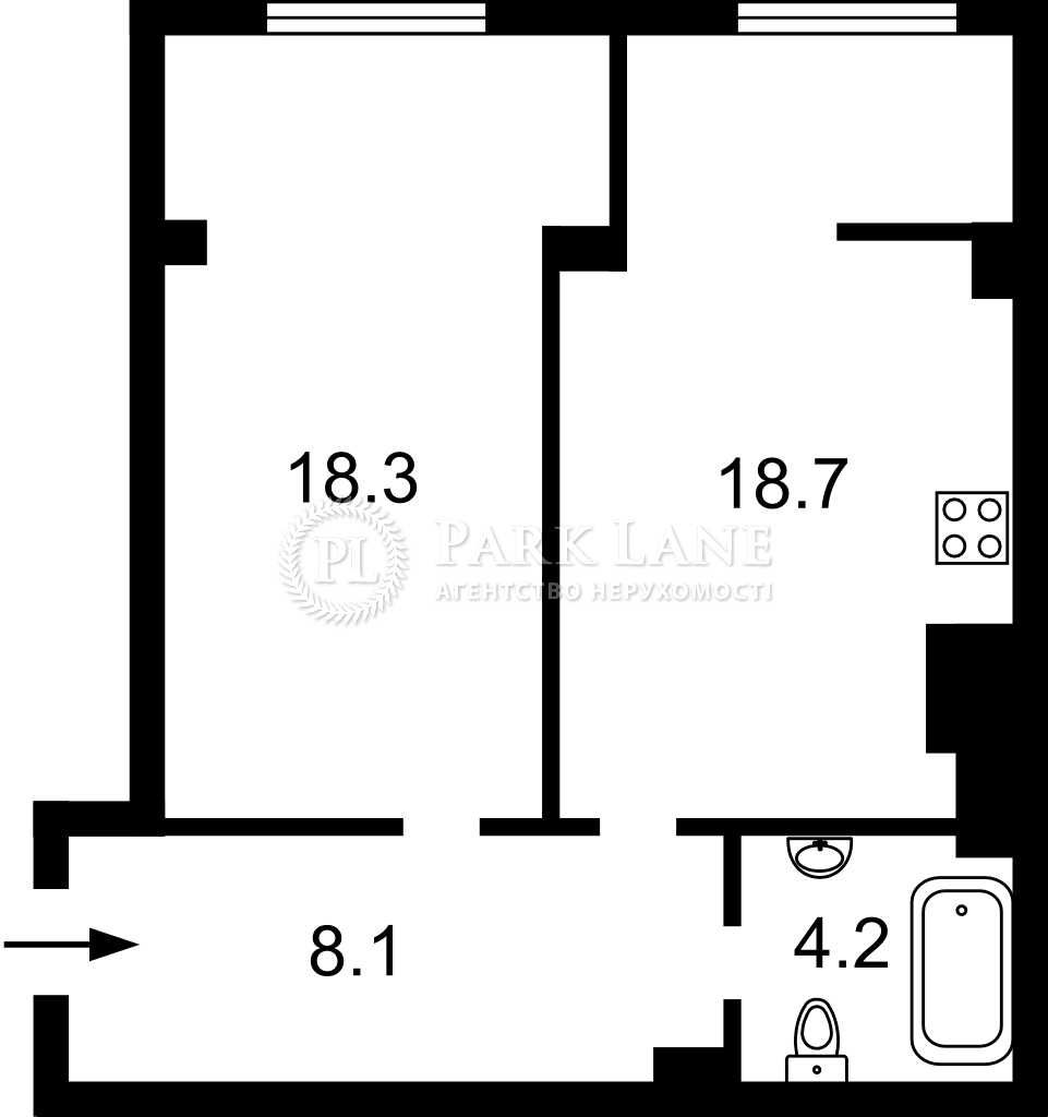 1Кімнатна Нагірна 16 ЖК"Henesi House" Шевченківський район