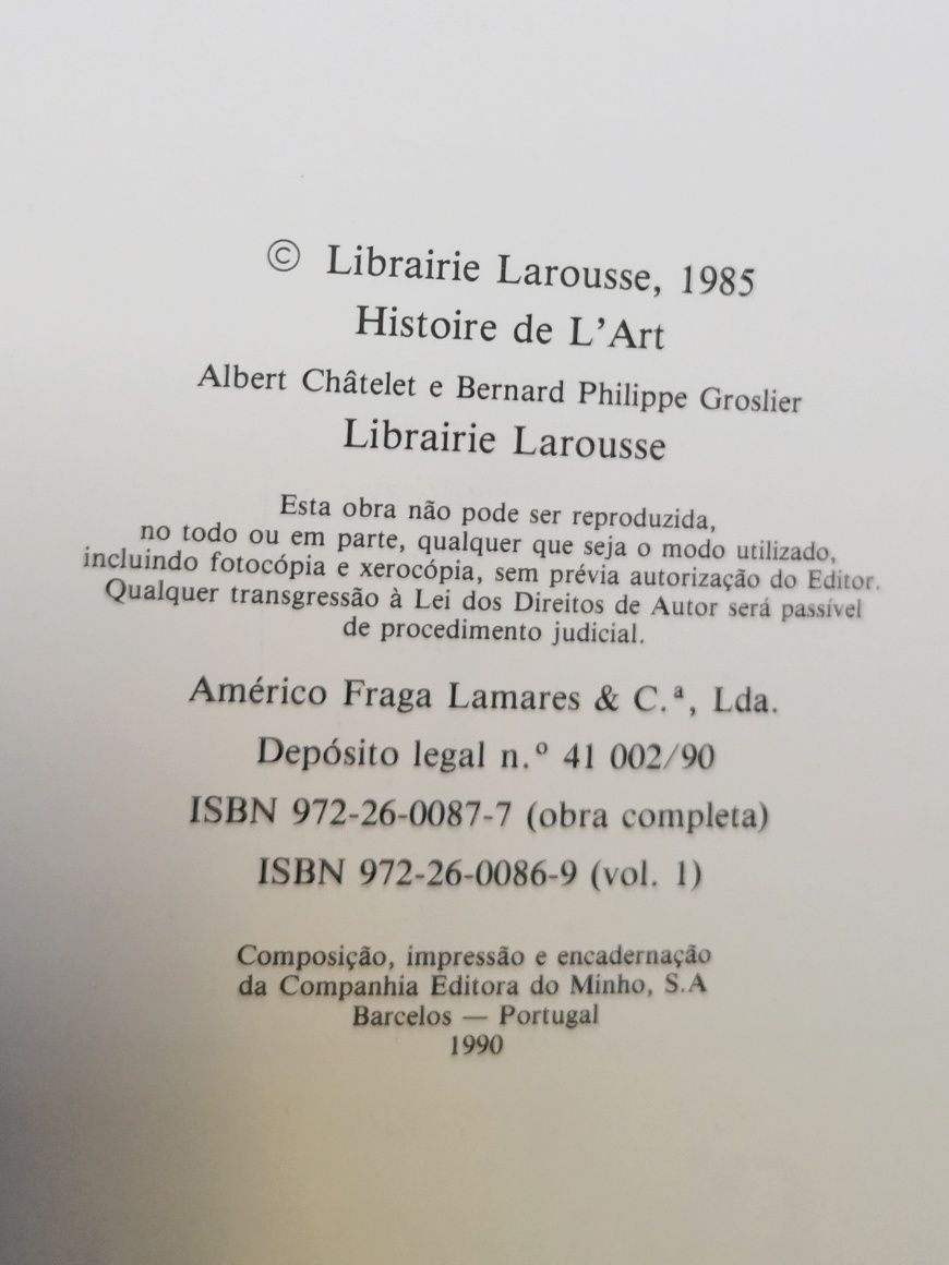 História da Arte Larousse - 3 volumes - editora Civilização - NOVOS