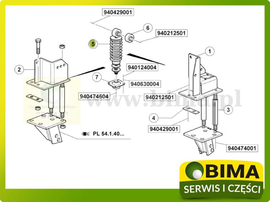 Amortyzator kabiny Renault CLAAS Atlex Axion Temis Ares 540,550,610,72