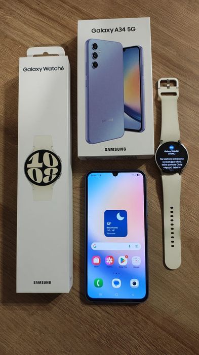 Samsung A34 5G Smart watch6 komplet