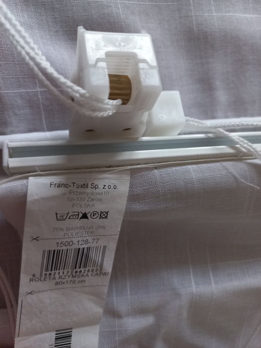 Roleta rzymska 170x80. Bawełna. Stan doskonały