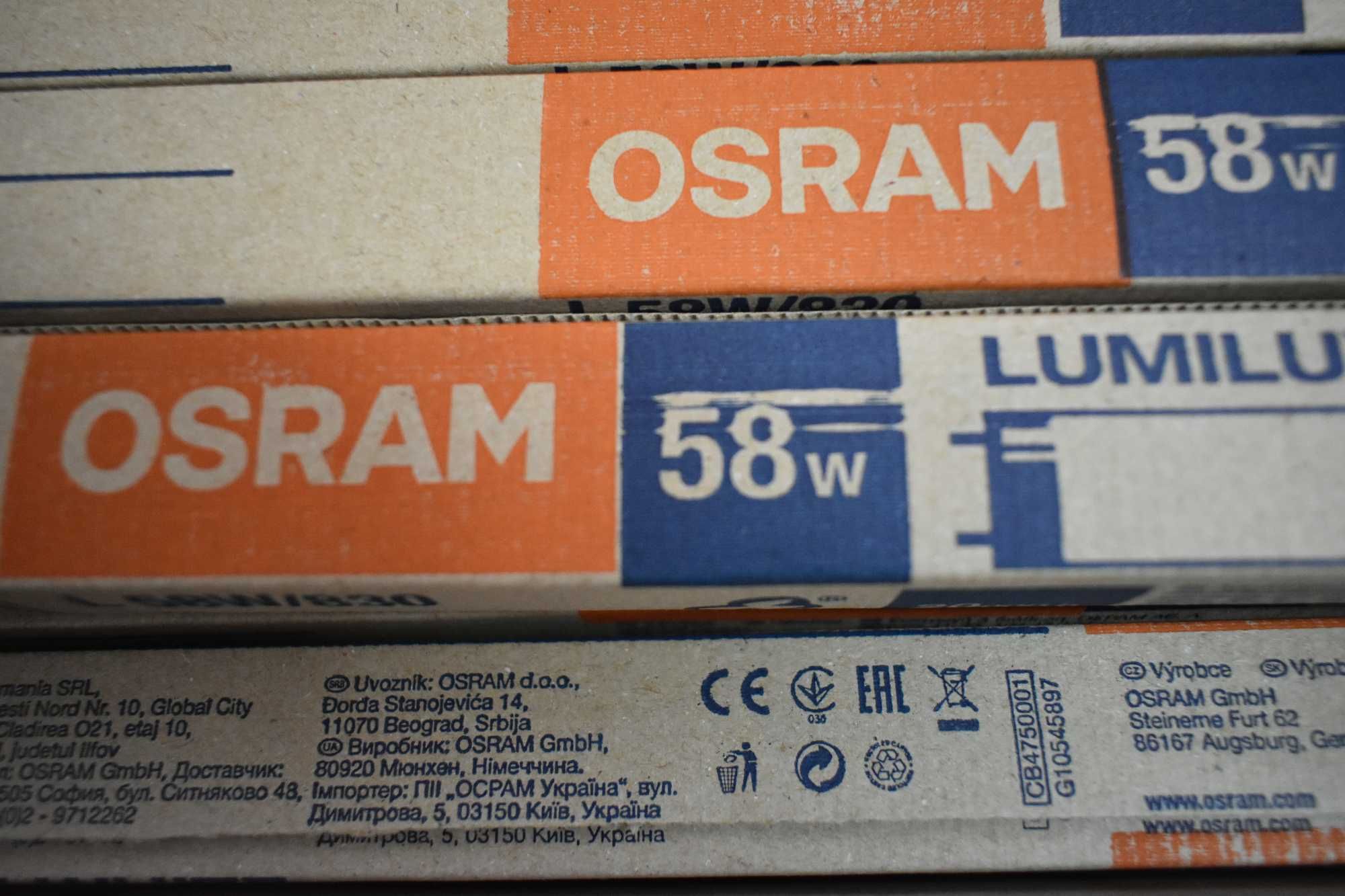 Zestaw świetlówek OSRAM 24 szt / 12 nowe / 12 używane