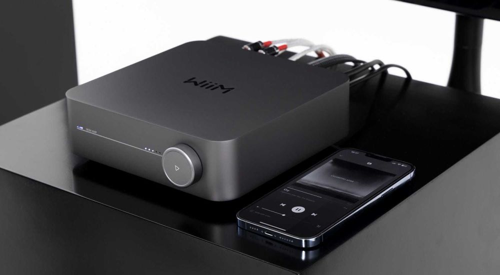 WiiM AMP Dark Gray, Silver wzmacniacz, amplituner sieciowy