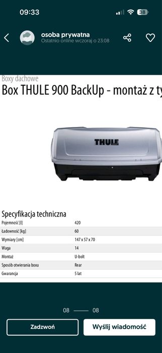 Thule Box 900 BackUp + EuroClassic Pro 903