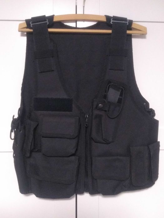 Kamizelka taktyczna mundurowa czarna -  kodura ( Policja, ochrona )