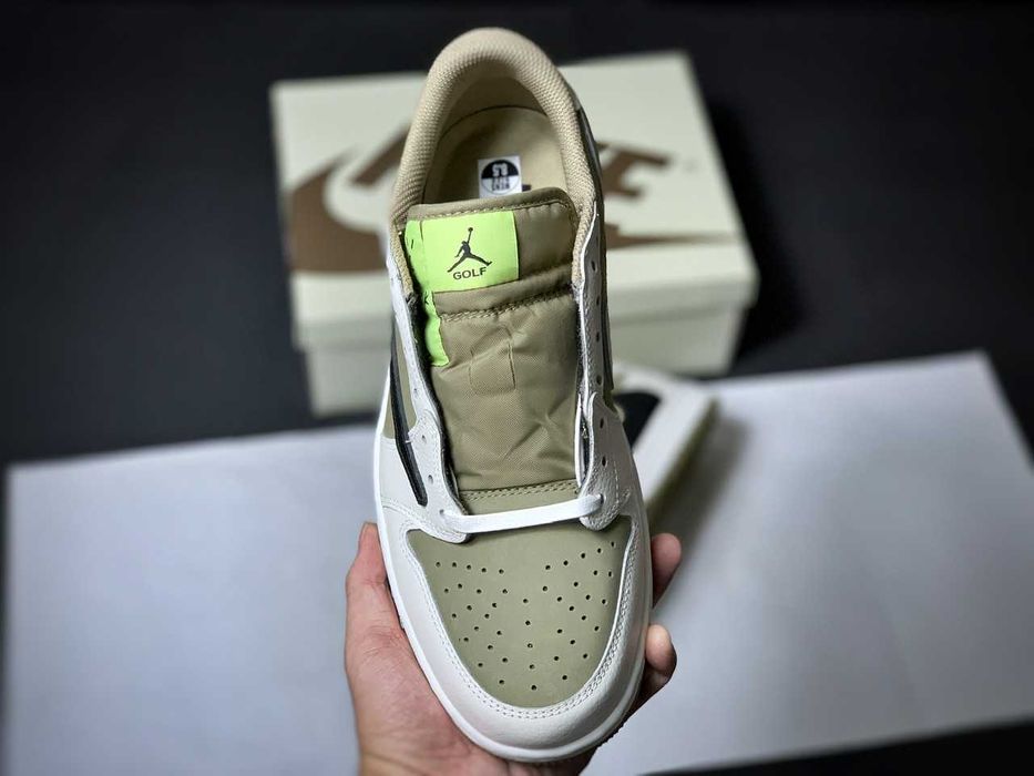 Travis Scott "olive" air Jordan 1 low golf