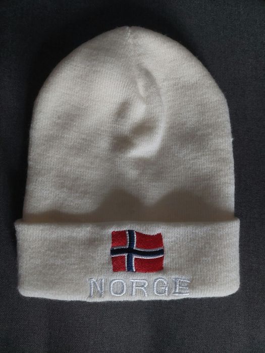 Czapka z flagą Norwegii