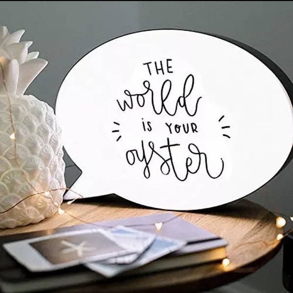 Нічник, світильник, lightbox. Світильник на  з дошкою для повідомлень