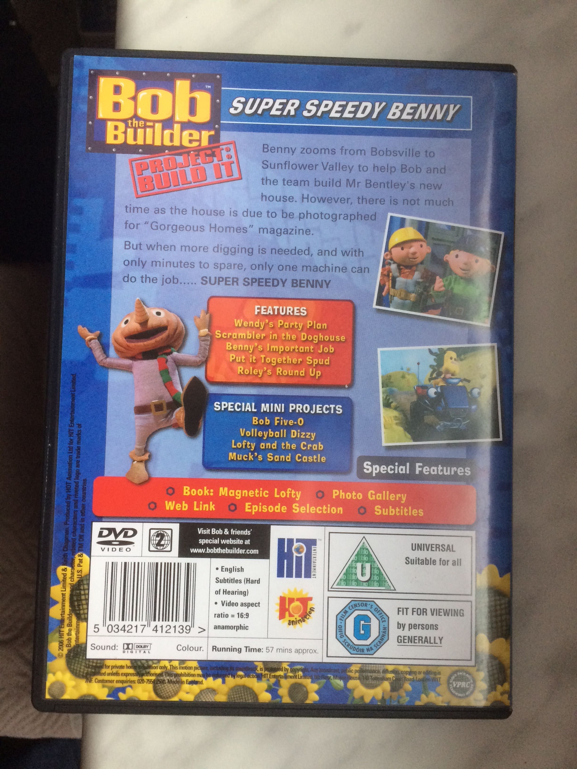 Bajka DVD Bob Budowniczy po angielsku.