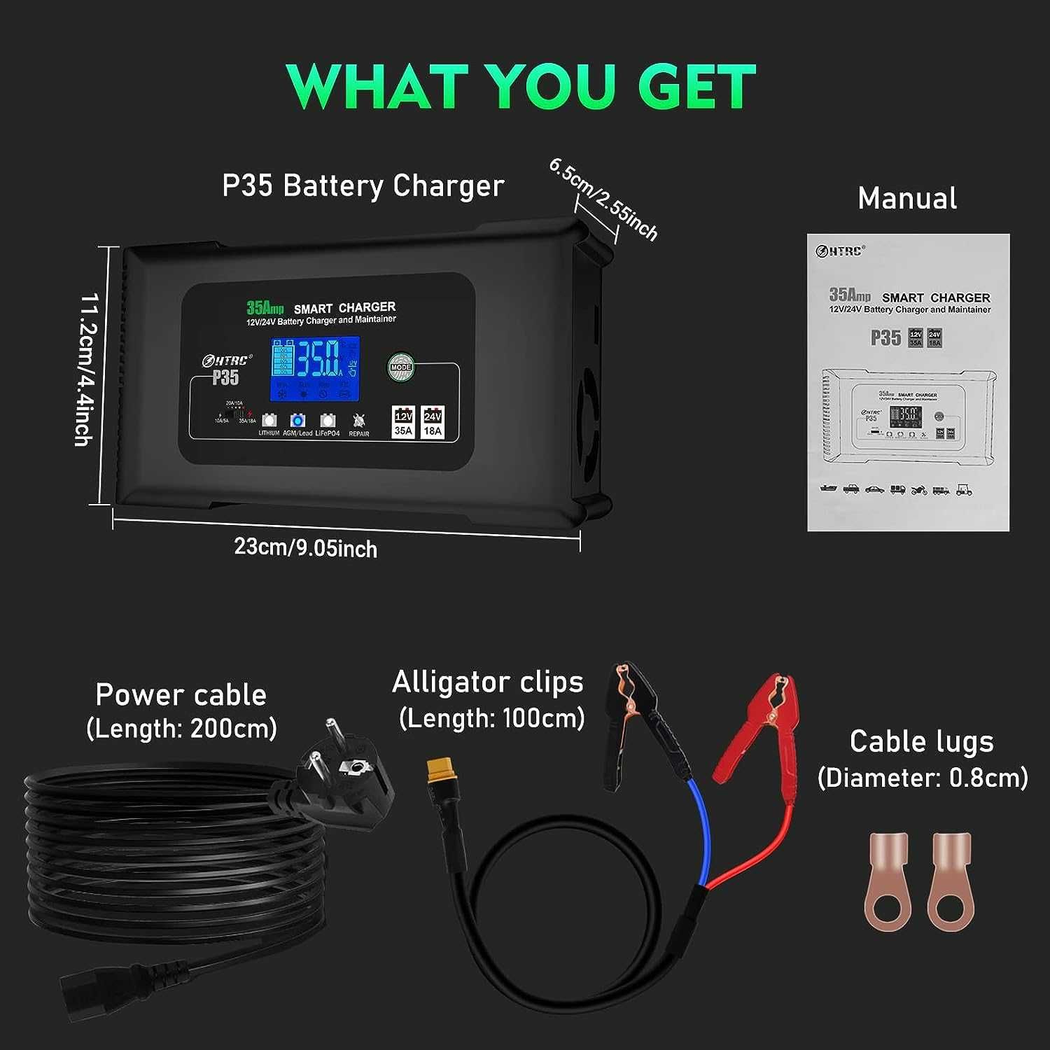 Автоматическое зарядное устройство HTRC P35 12V35A /24V18A