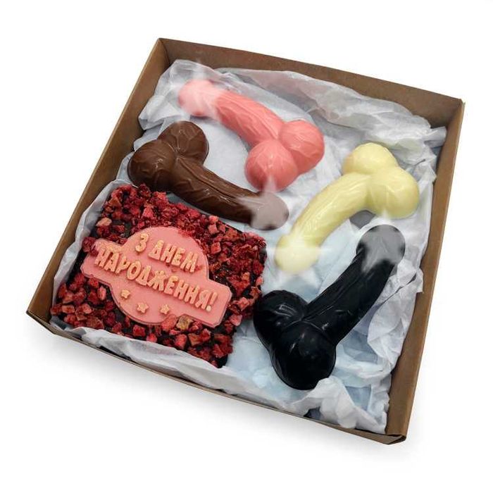 Шоколадный набор с приколом 18+, шоколад в подарок на день рождения