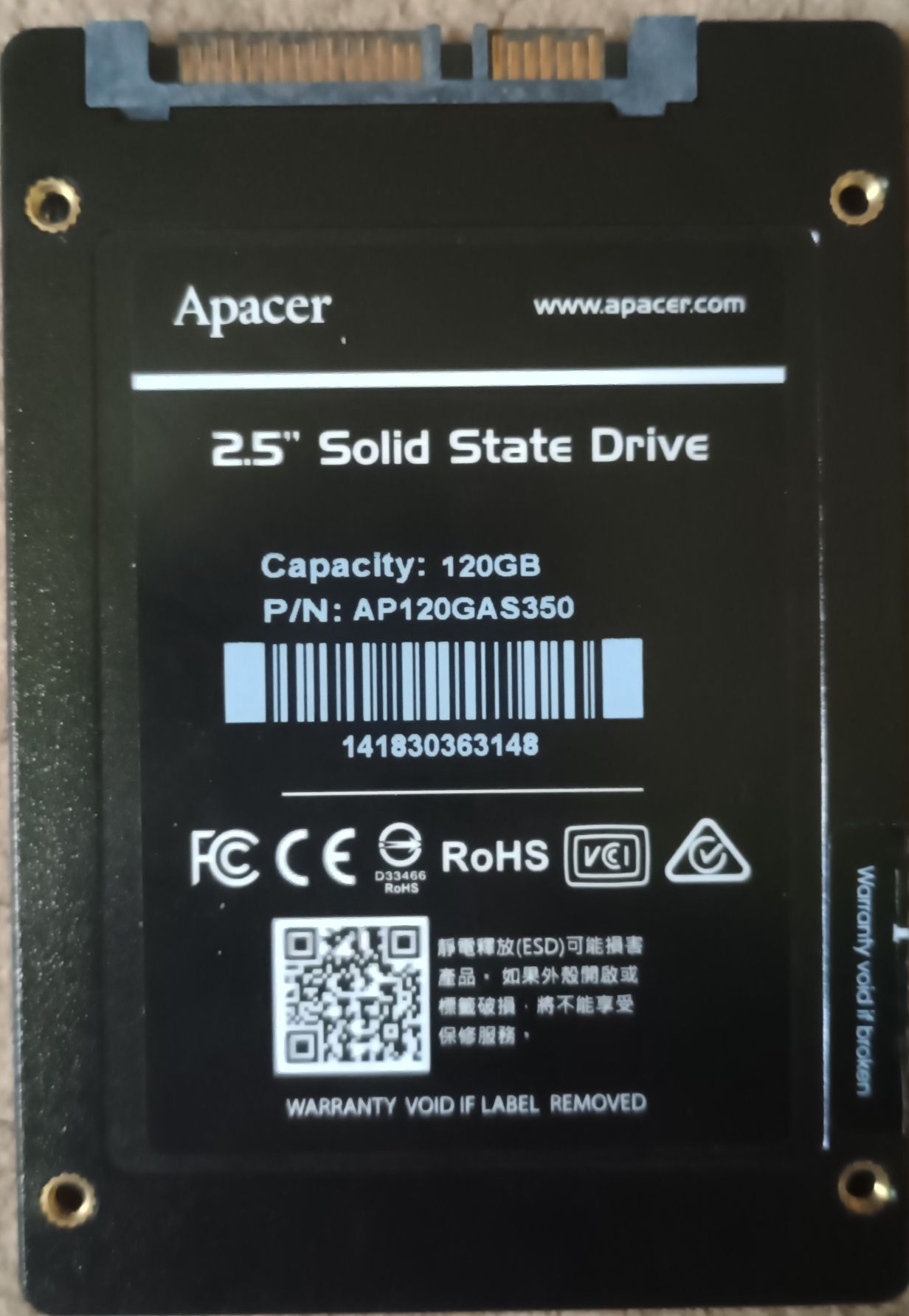 Жесткий диск SSD Apacer Panther 120 GB