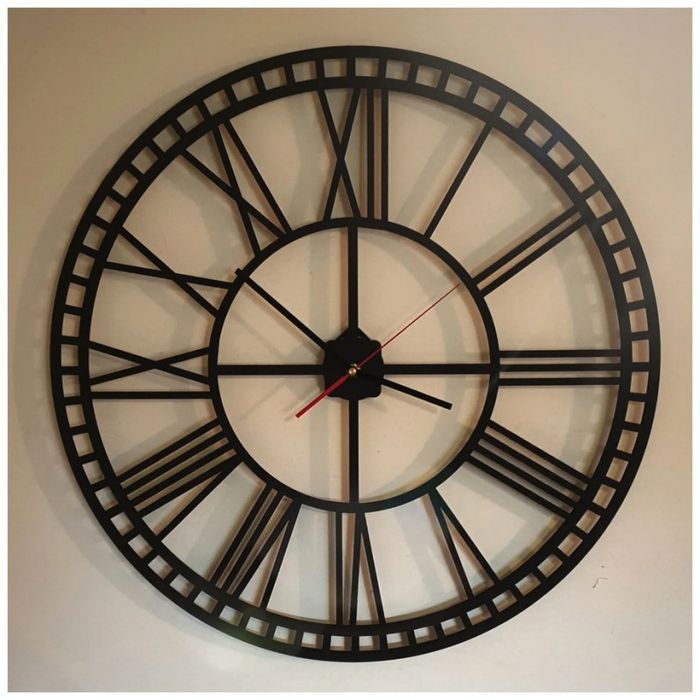 Zegar klasyczny II Srebrny 50 X 50 Cm