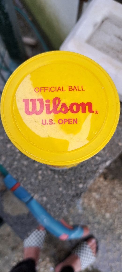 Caixa com 3 bolas de tenis Wilson