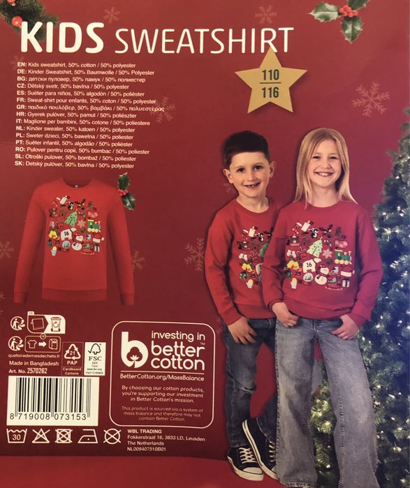 Bluzki i sweterki ŚWIĄTECZNE dziecięce. Dużo rozmiarów.