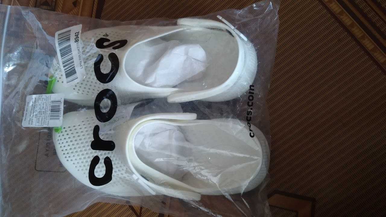 Crocs LiteRide 360 Clogs білі белые кроксы Крокс m7/w9 р. 39-40