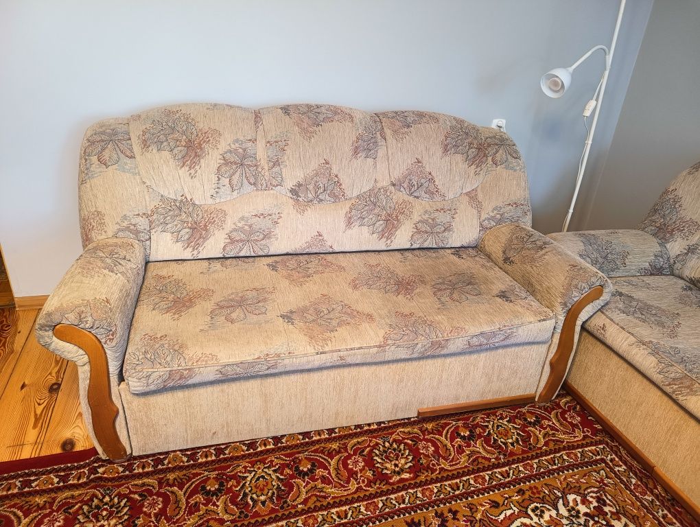 Zestaw kanapa sofa 3os +2os z funkcją spania