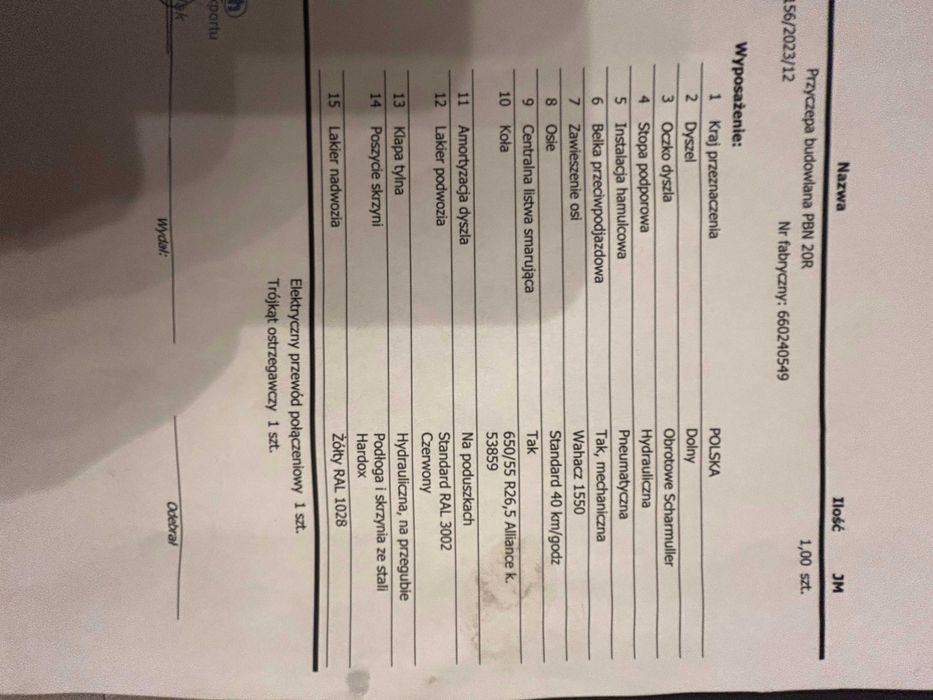 Przyczepa Metaltech PBN20R duze koła 152 nett