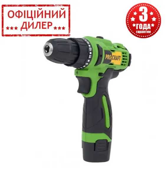 Аккумуляторный шуруповерт Procraft PA-12Li COMPACT (12В, 2 АКБ)