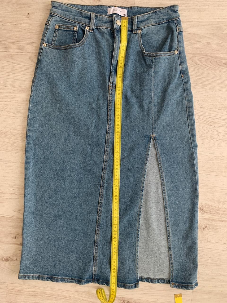 Нова джинсова міді юбка Reserved ,р 40,L