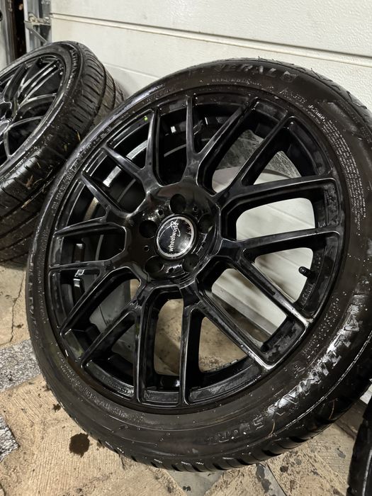 Alufelgi z oponami Audi Vw wheelworld 245/40r18 5x112 et 26 Jak nowe