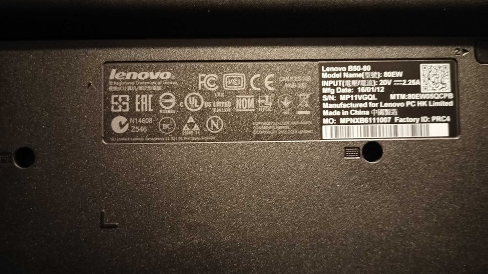 Laptop Lenovo B50-80