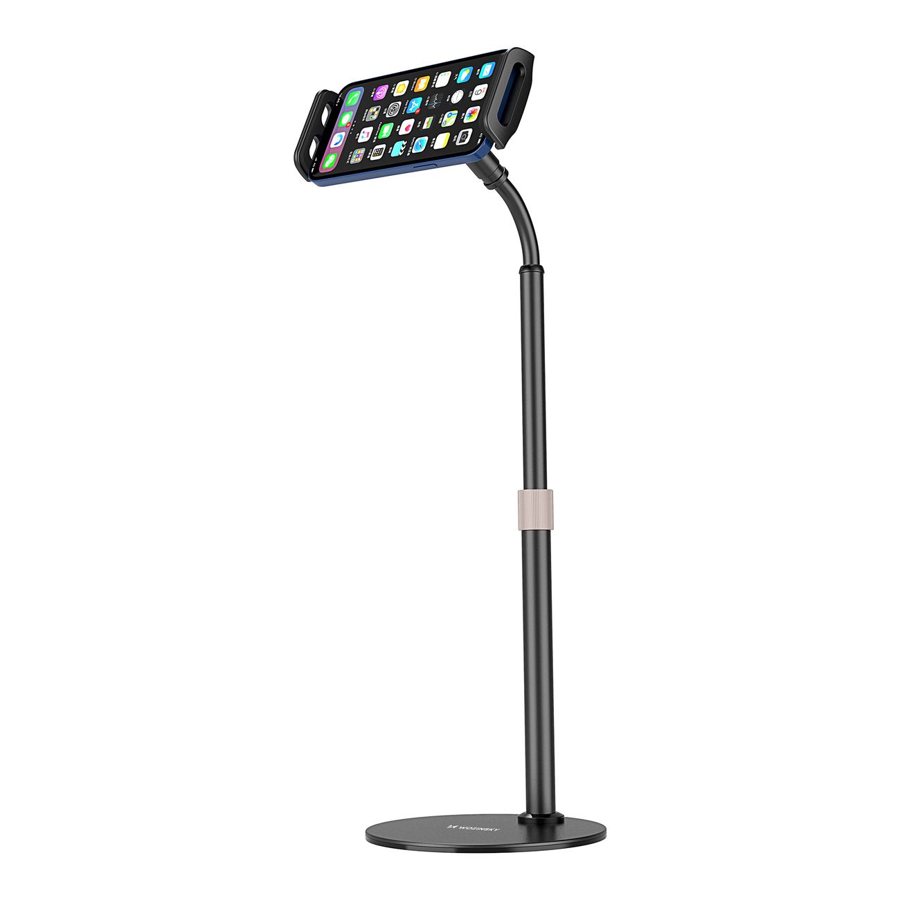 stojak na tablet i telefon na biurko czarny