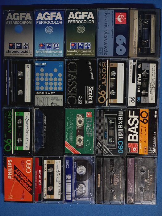 cassetes usadas várias marcas