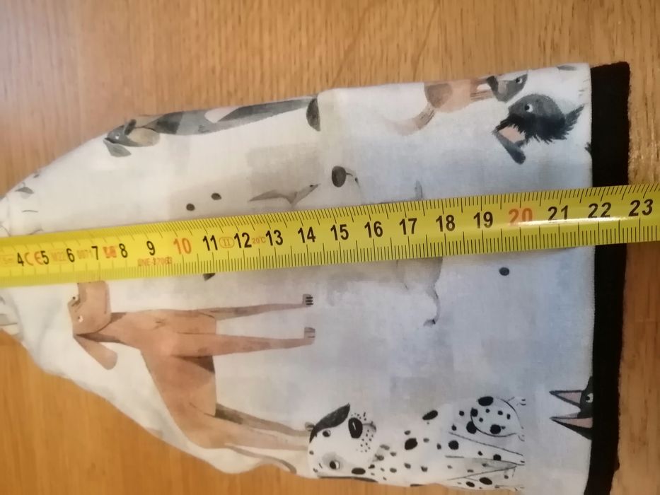 Czapka i komin 3-7 lat, dwie warstwy 100 % merino i bawełna z elastene