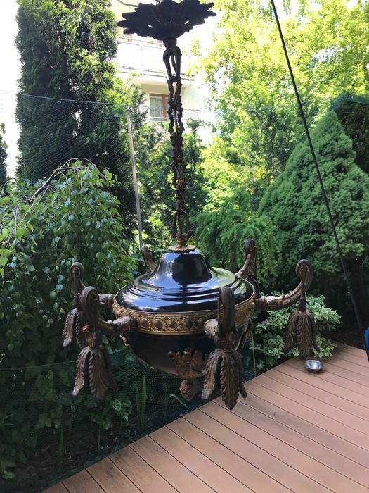 Zyrandol mosiezny 6 ramienny