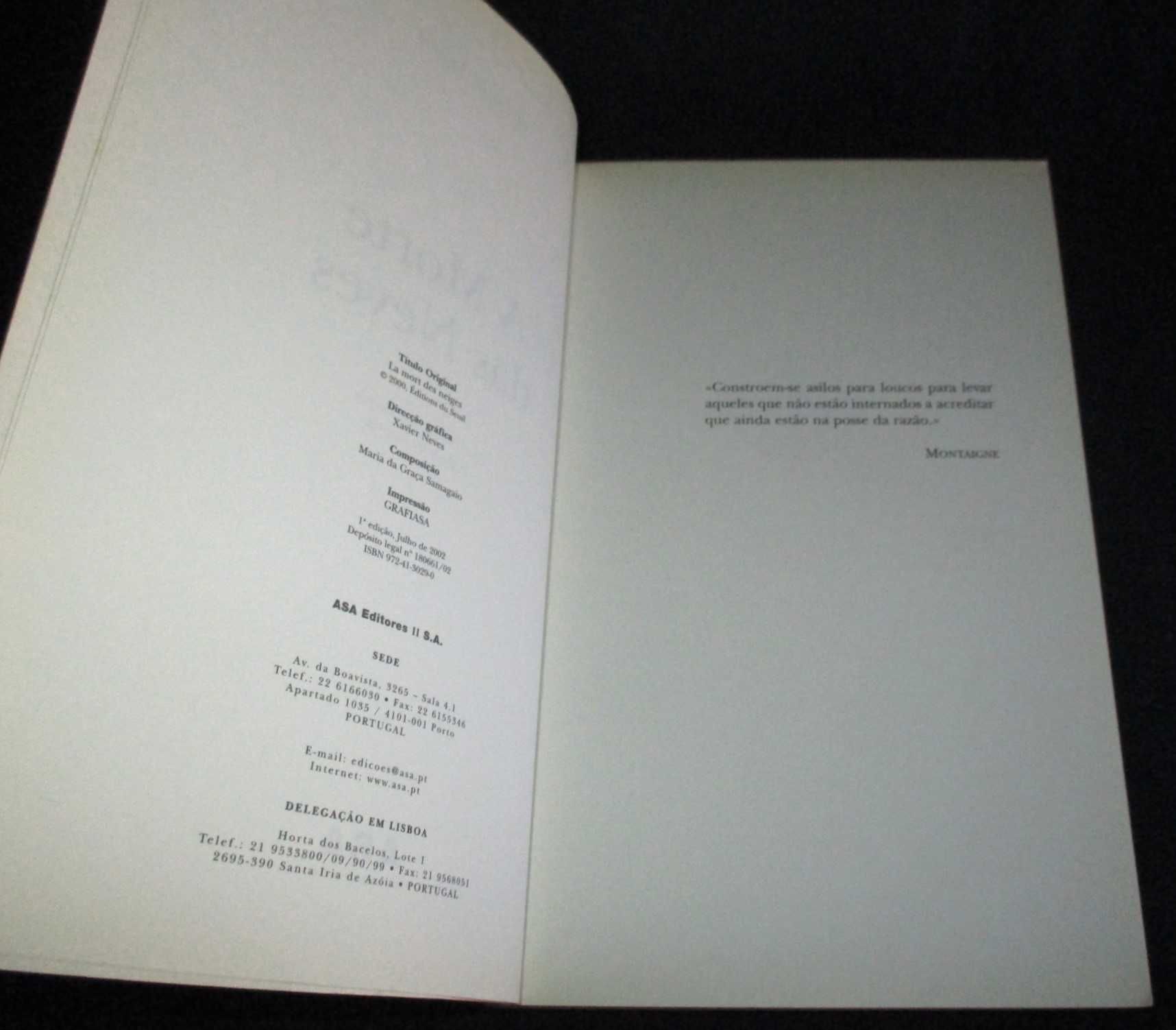 Livro A morte das neves Brigitte Aubert