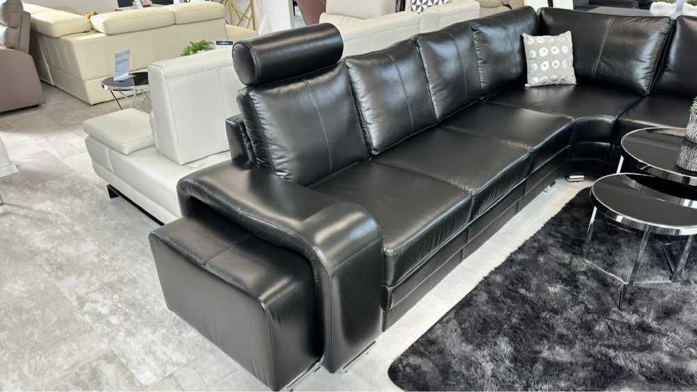 Narożnik Enzo 316cm x 260cm -  100% skóra. Dostępny od zaraz!