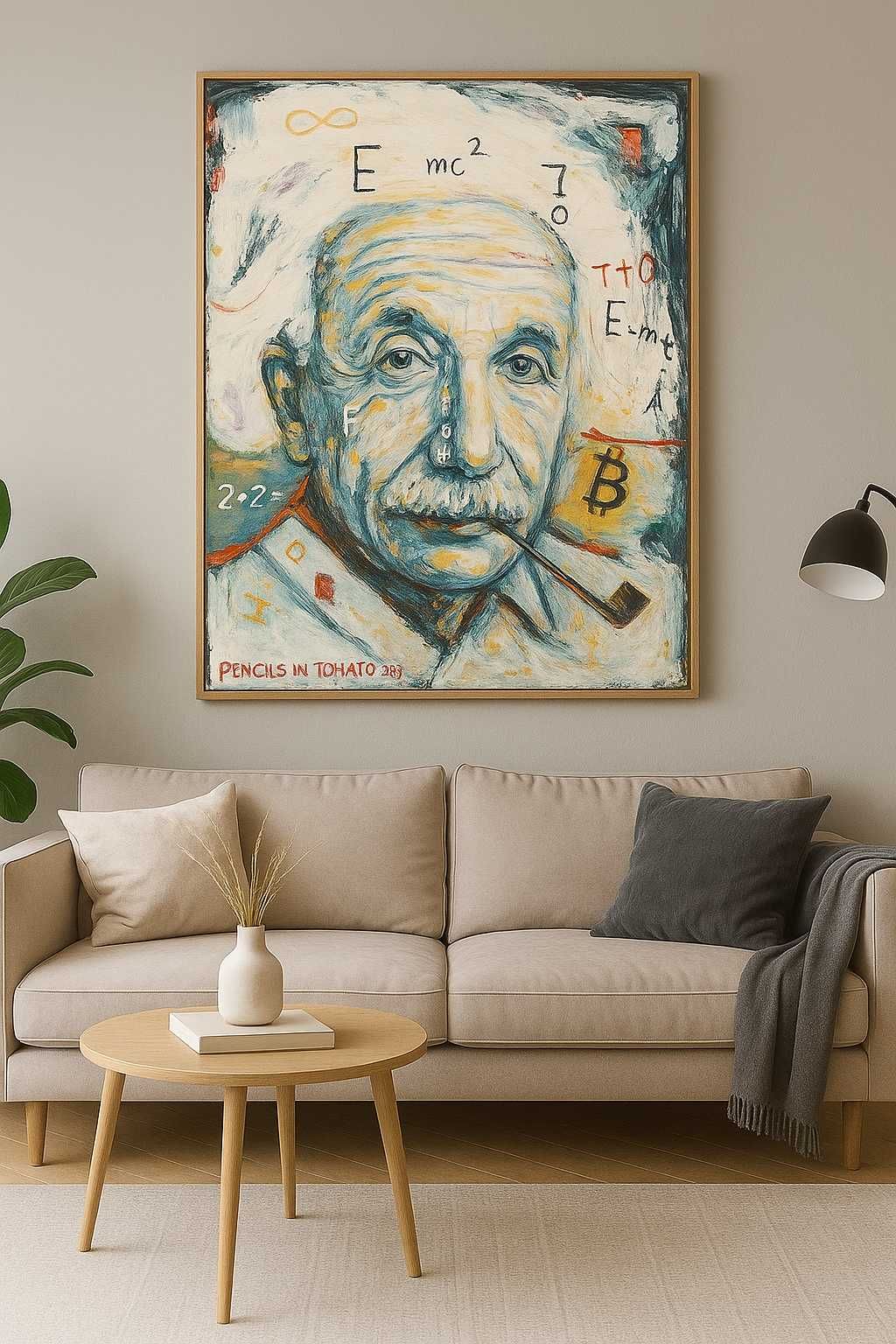 Картина  Einstein Token 90-70см