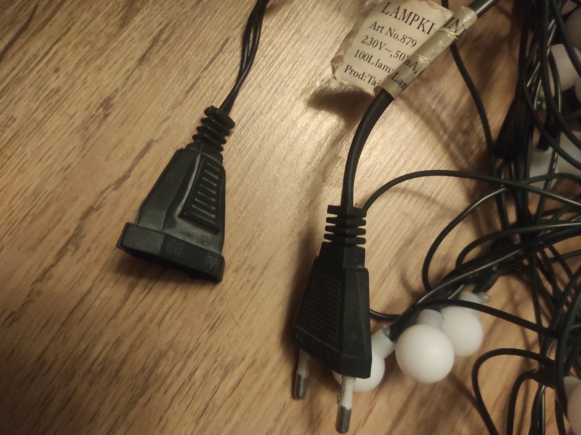 Oświetlenie lampki choinkowe migające kule