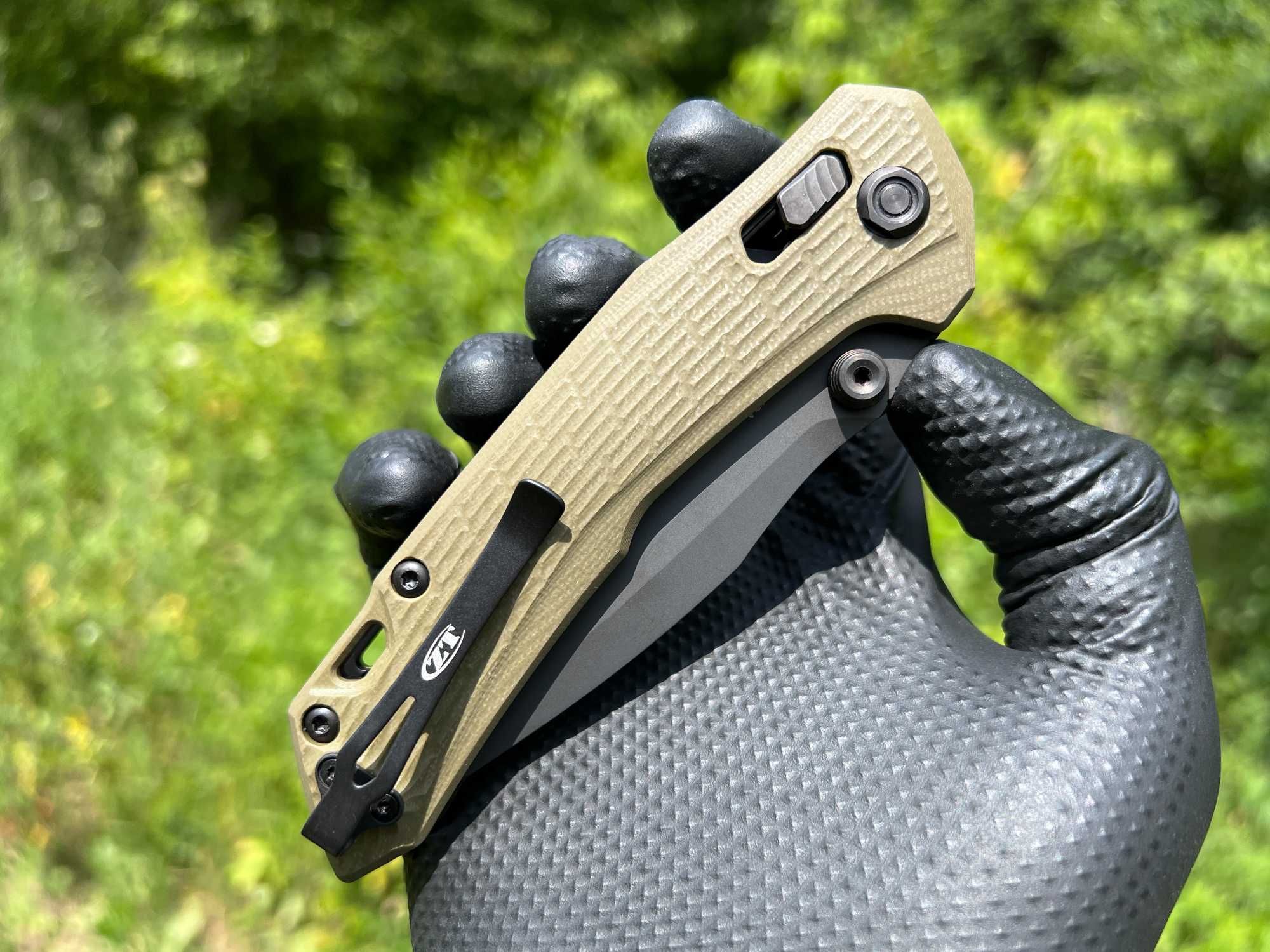 Складний ніж Zero Tolerance 0203 DuraLock Olive G-10 Black PVD CPM M4