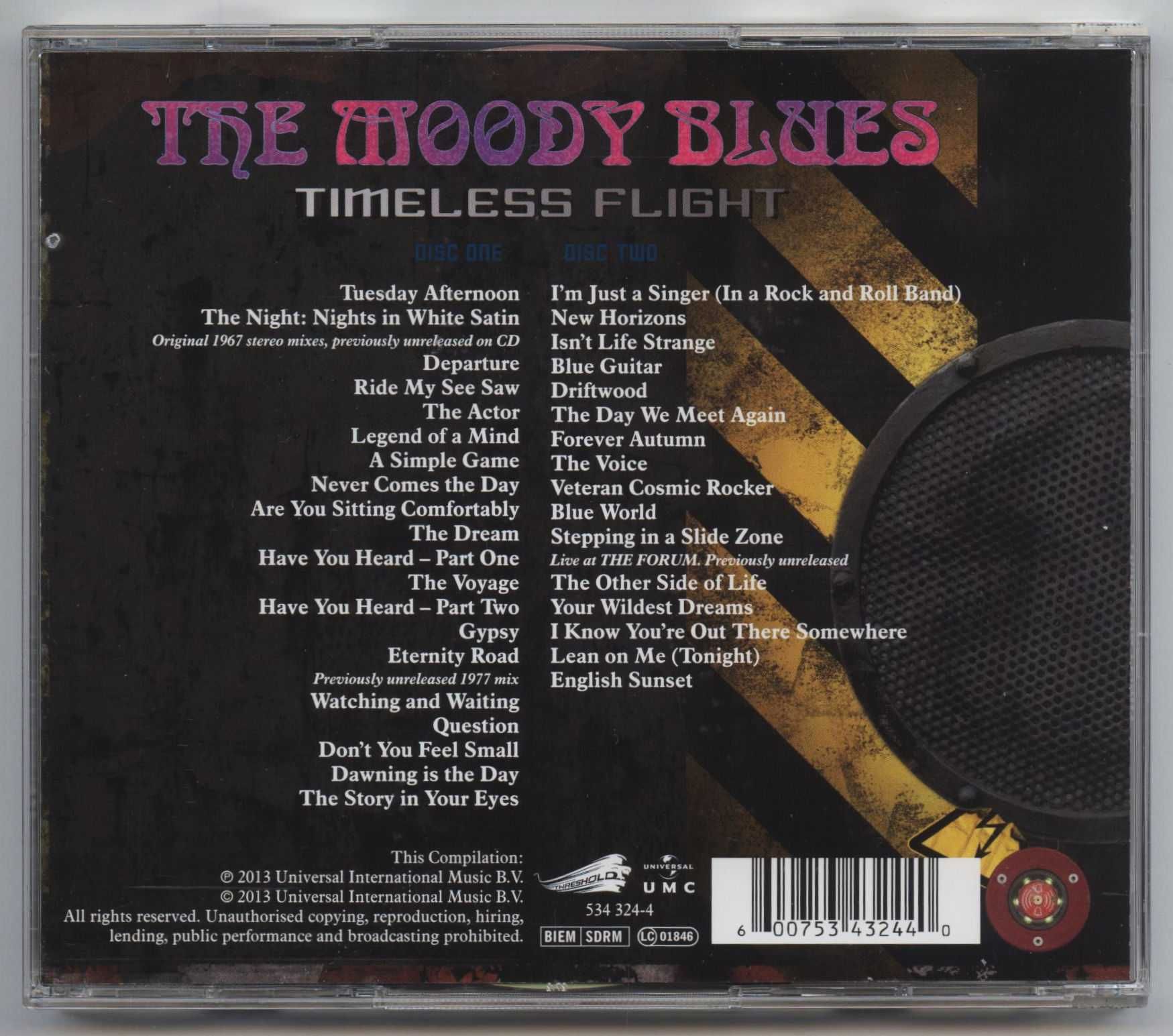 CD The Moody Blues - Timeless Flight - 2CD