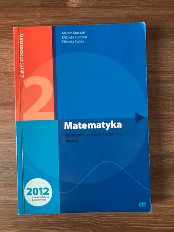 Matematyka 2 - podręcznik zakres rozszerzony