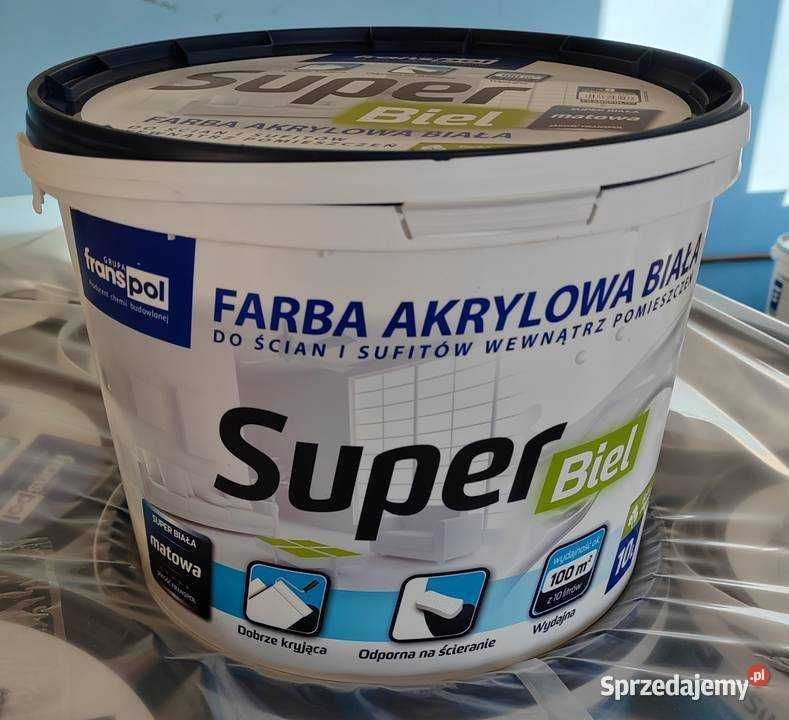 farba Super biel 10l Franspol