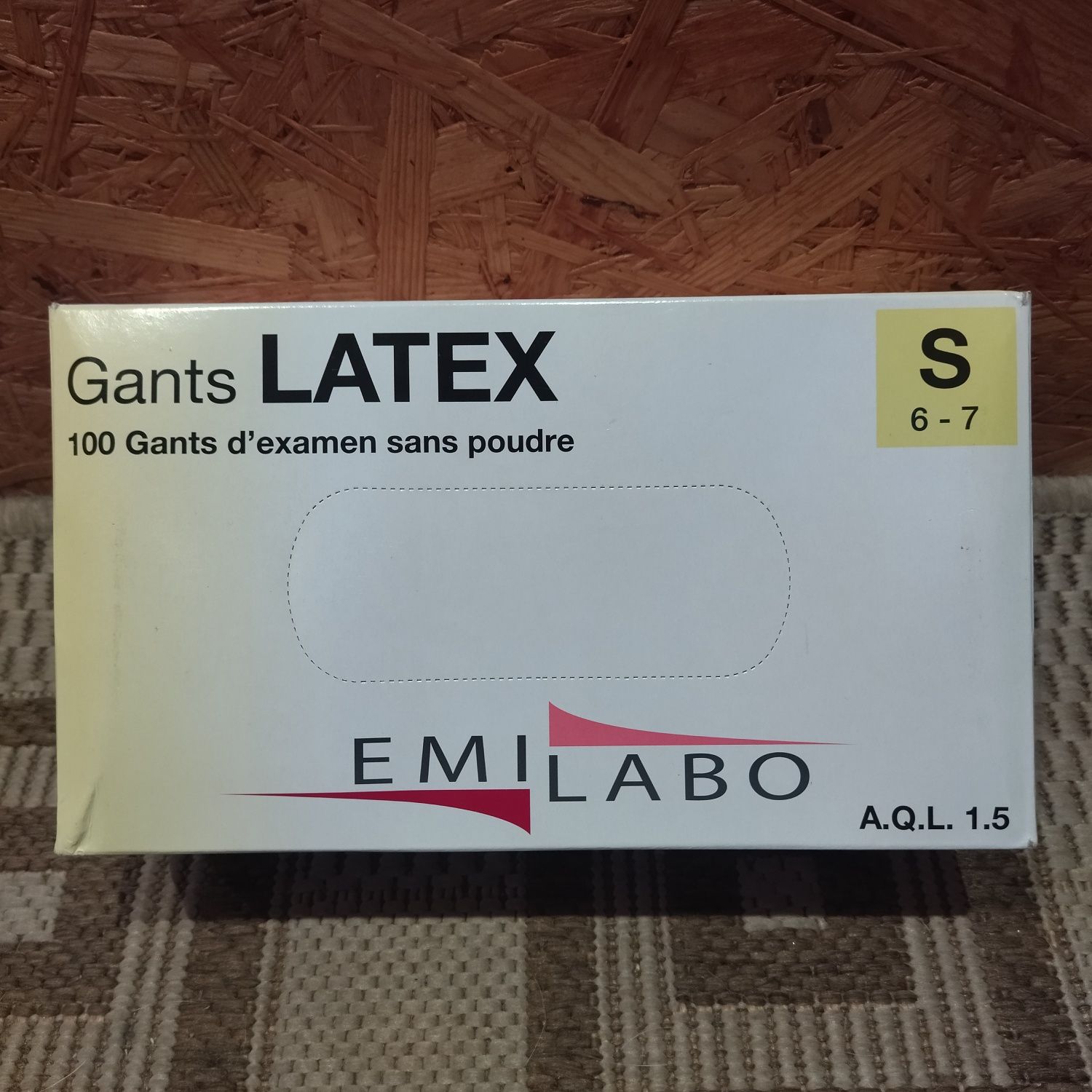 Рукавиці оглядові латексні Gants Latex S перчатки медичні без пудри