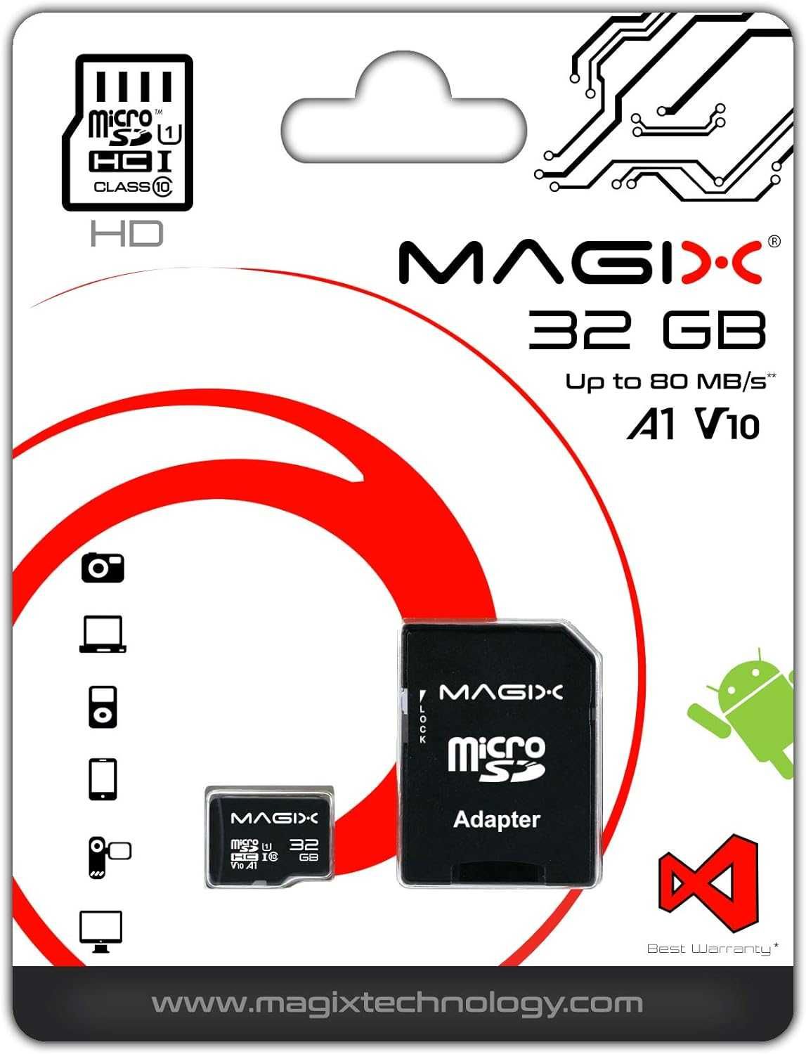 Magix Karta microSD 32 GB Class10 V10 U1