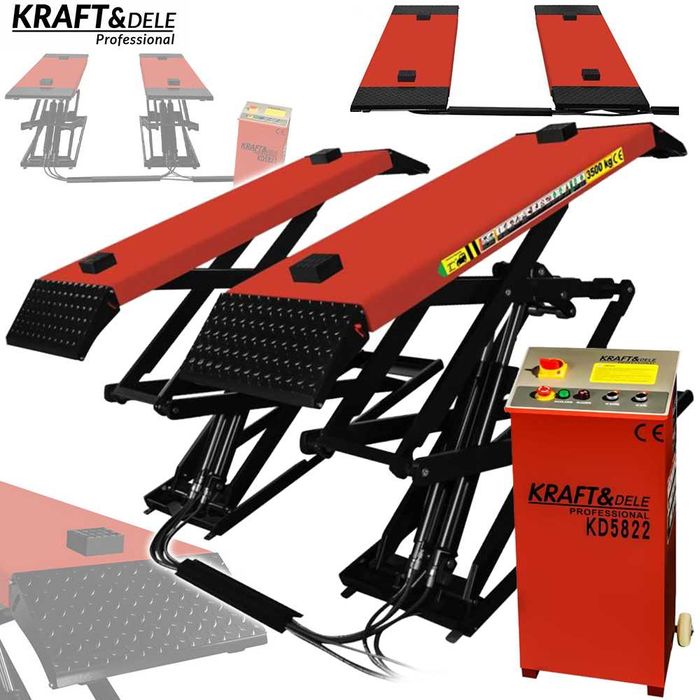 KRAFT&DELE Podnośnik Nożycowy Automatyczny 3,8t 230v 2,2kw KD5822