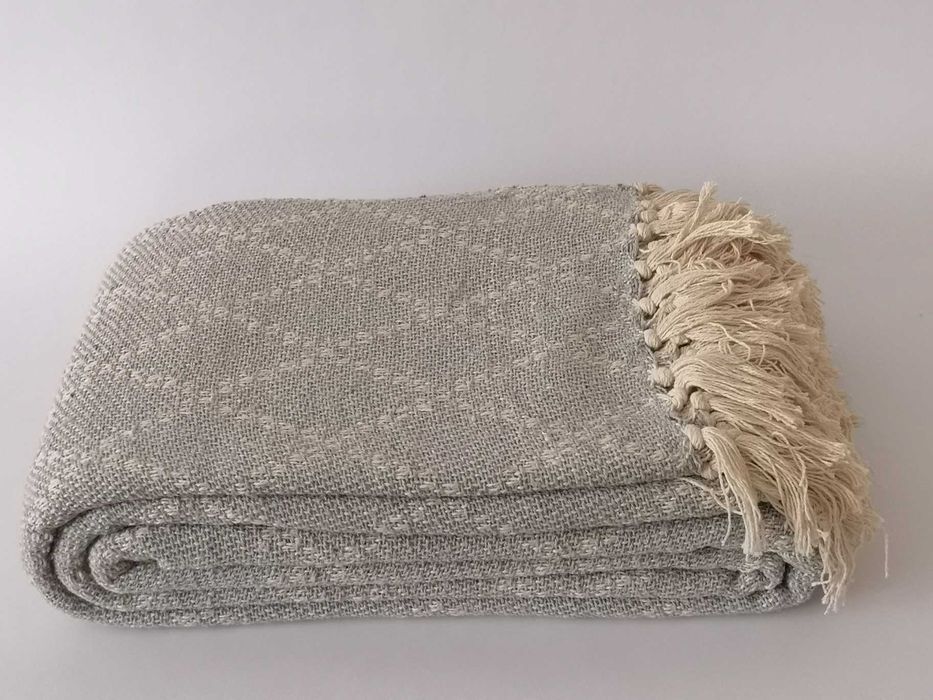 Narzuta bawełniana 200x220 boho loft w romby na łóżko NA PREZENT