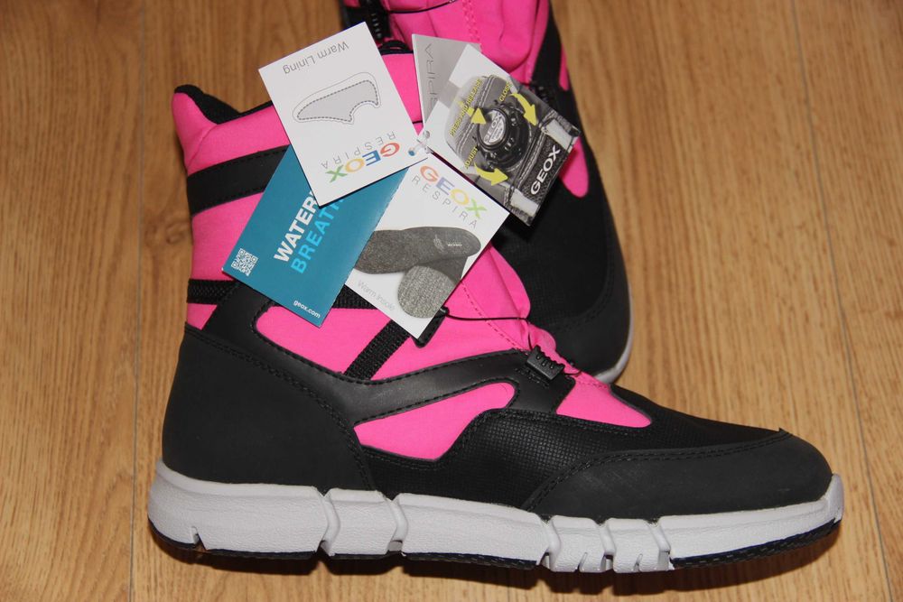 Підліткові зимові чоботи з мембраною Geox J Flexyper 38 39 р. Джеокс