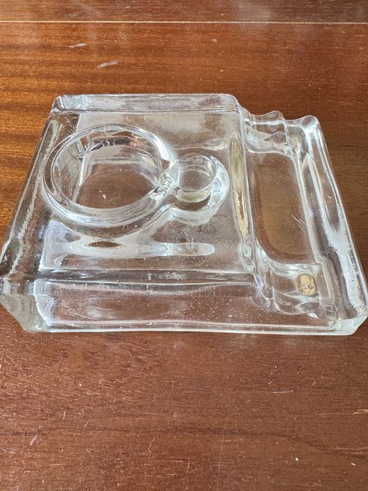 Tinteiro de vidro vintage