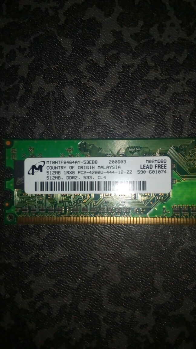 Placa RAM 512 MB PC2 DDR2 533 Mhz