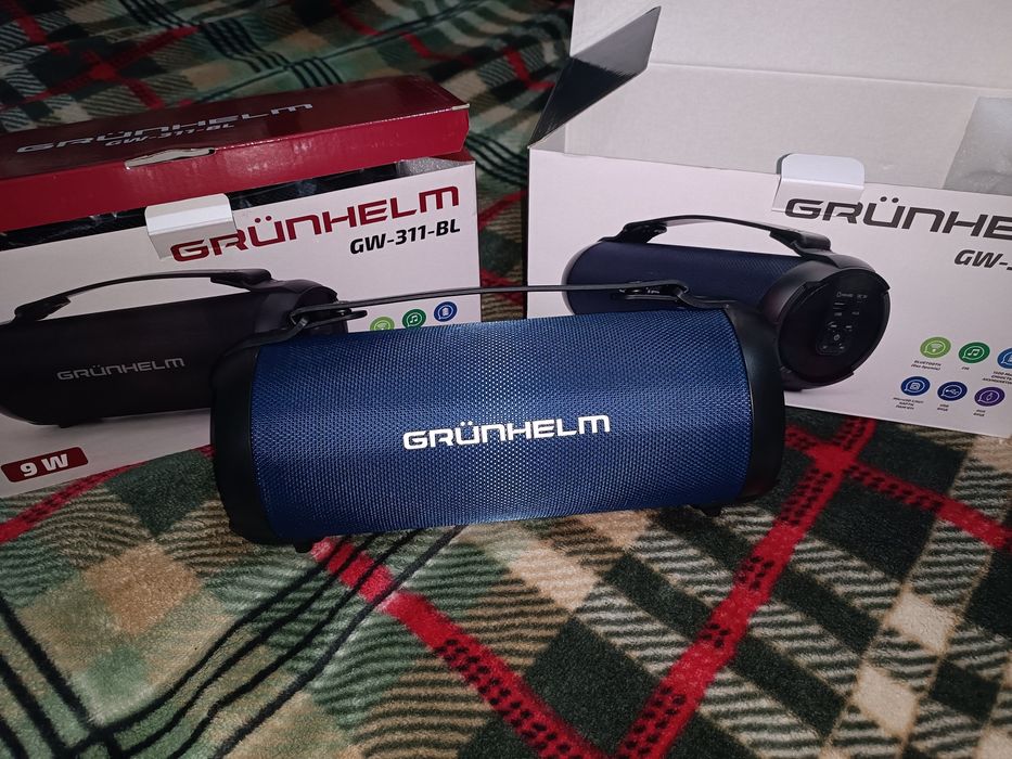 Портативна bluetooth колонка Grunhelm GW-311-BL або GW-311-DB