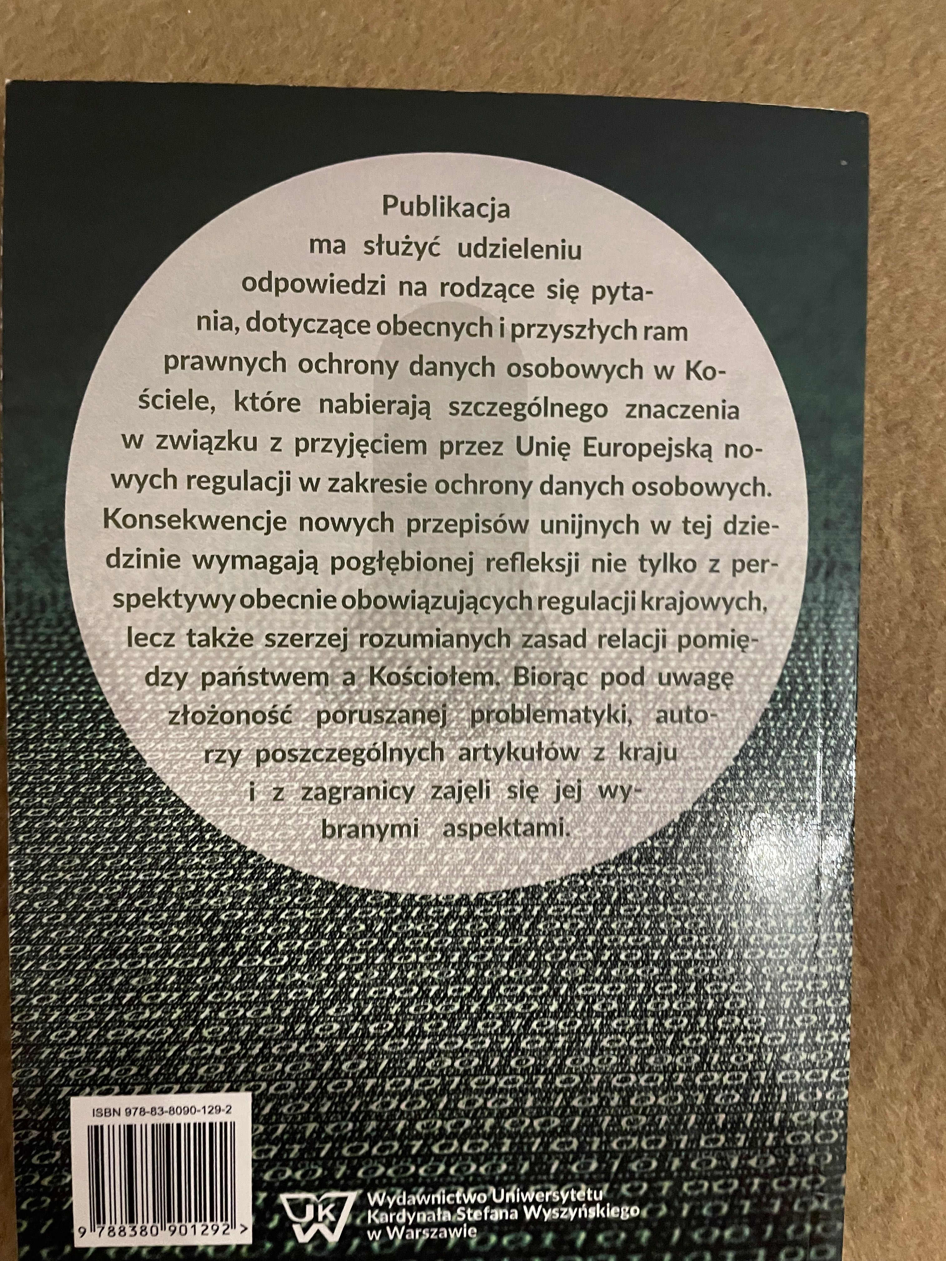 Dwie książki o ochronie danych osobowych w kościele